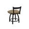 Holland Bar Stool Co 18" Low Back Swivel Vanity Stool, Black Wrinkle, Canter Sand Seat 82118BW013 - alternate 3